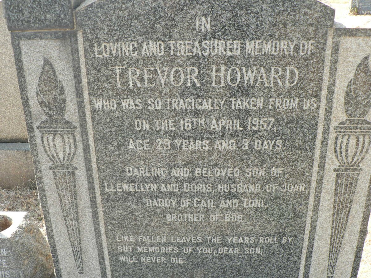 ROBINSON Llewellyn Redvers 1899-1982 &amp; Doris Evelyn 1902-1988 :: ROBINSON Trevor Howard -1957