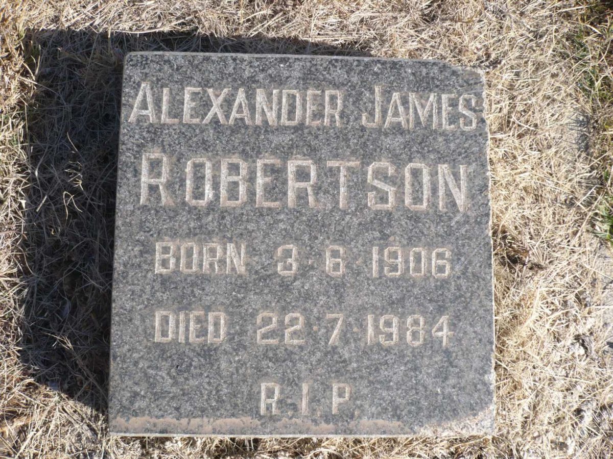 ROBERTSON Alexander James 1906-1984