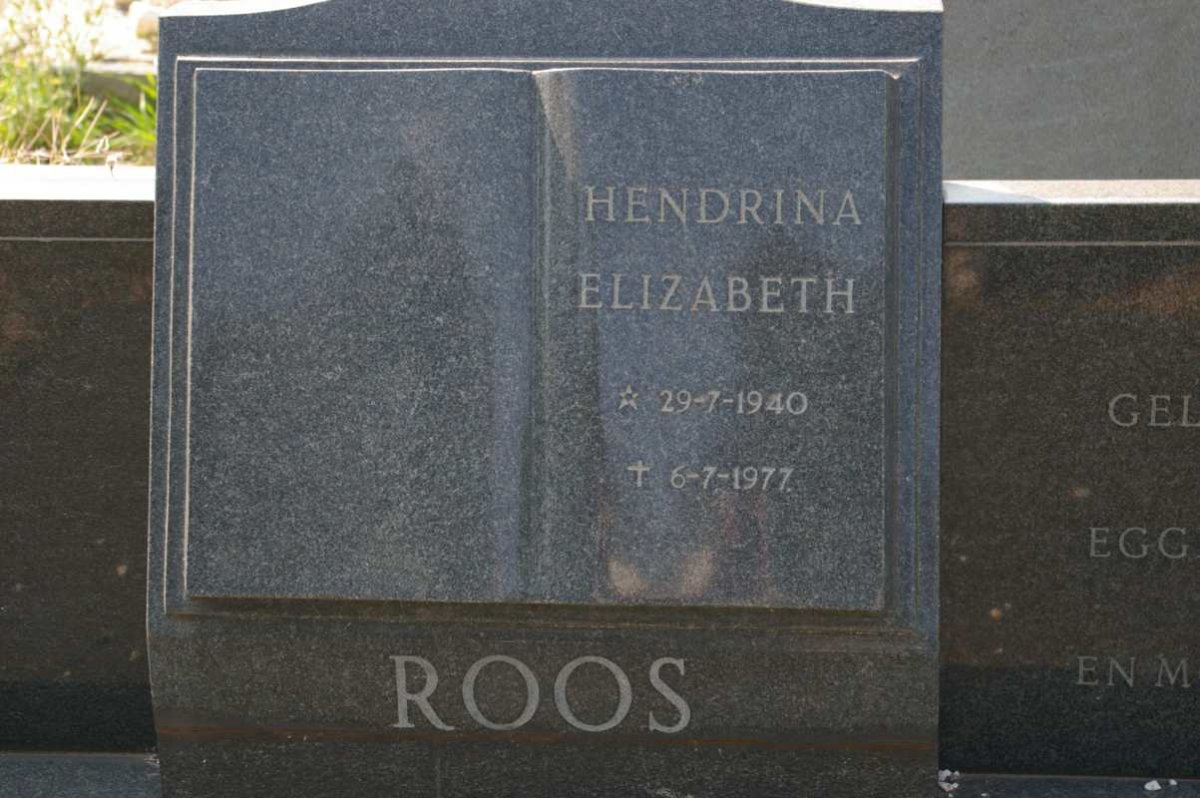 ROOS Hendrina Elizabeth 1940-1977