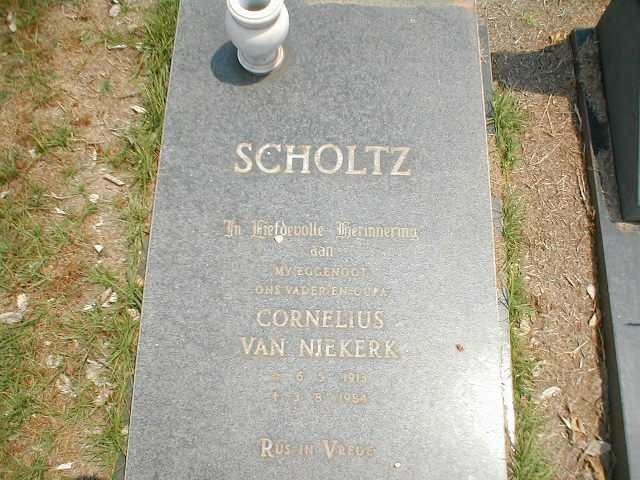 SCHOLTZ Cornelius van Niekerk 1913-1984