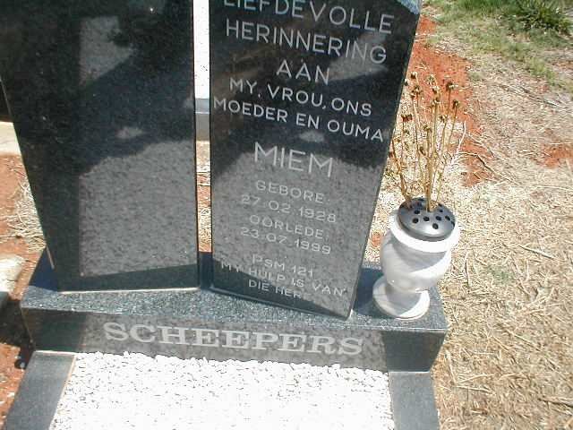SCHEEPERS Miem 1928-1999