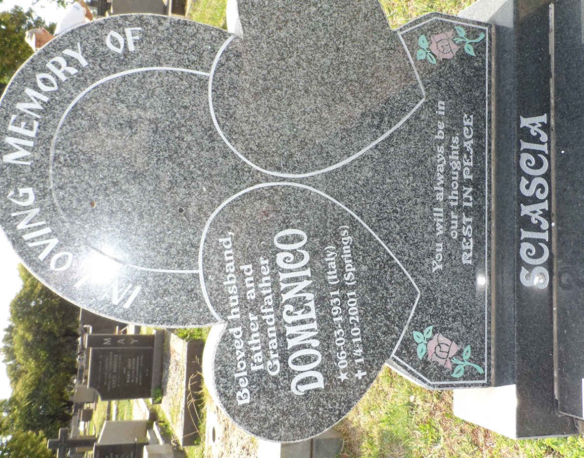 SCIASCIA Domenico 1931-2001