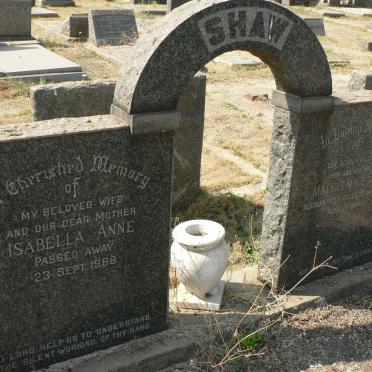 SHAW Isabella Anne -1968 :: SHAW Malcolm George -1956
