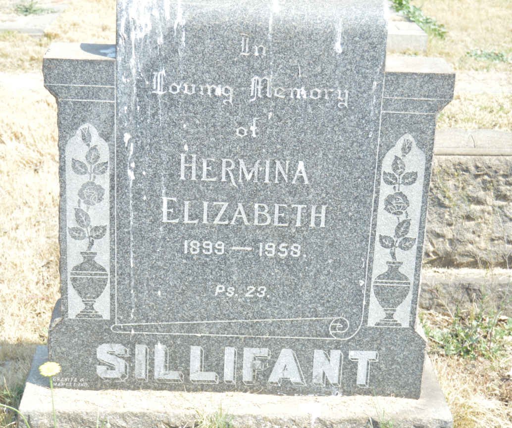 SILLIFANT Hermina Elizabeth 1899-1958
