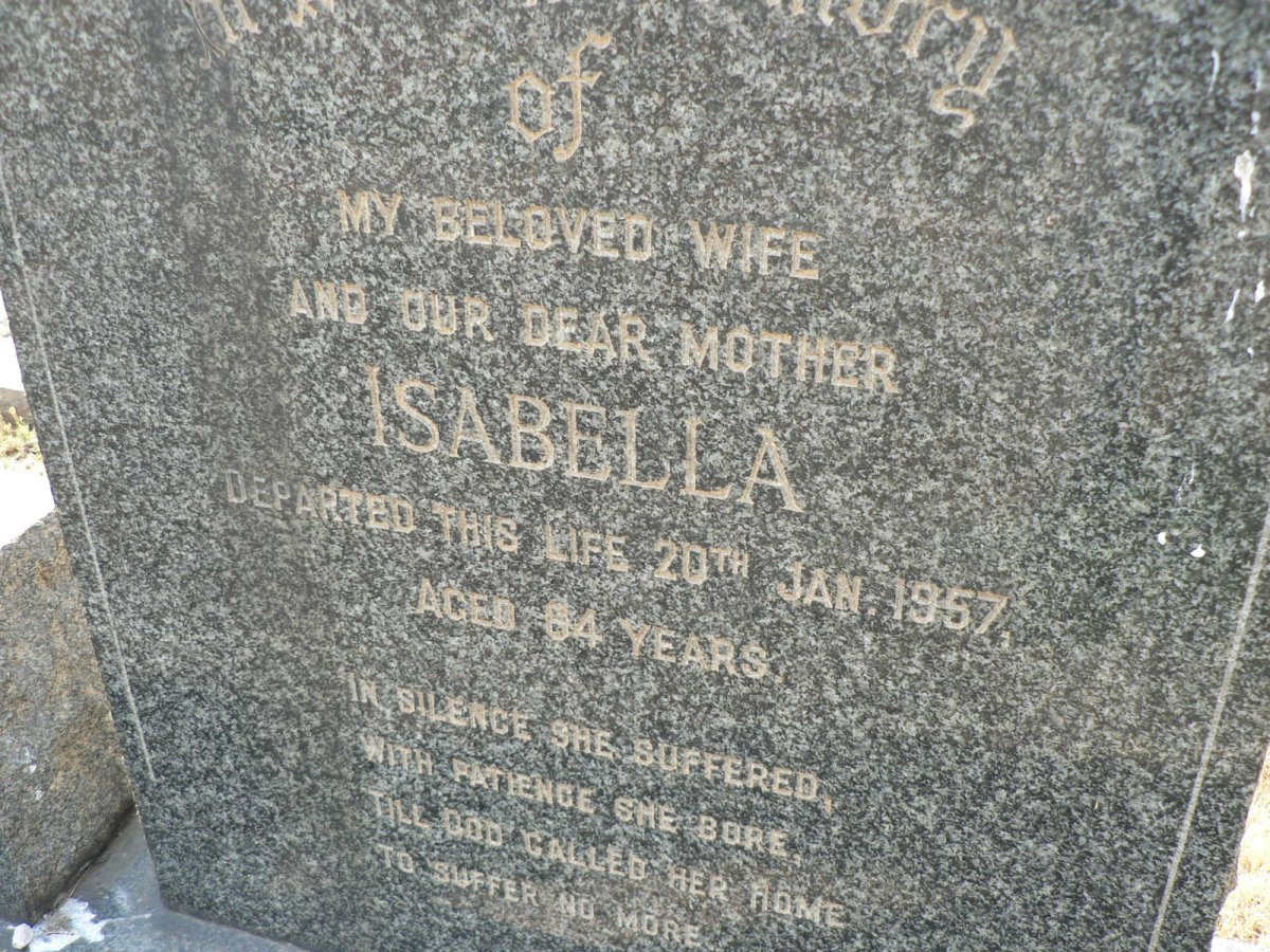 SINCLAIR John -1972 &amp; Isabella -1957