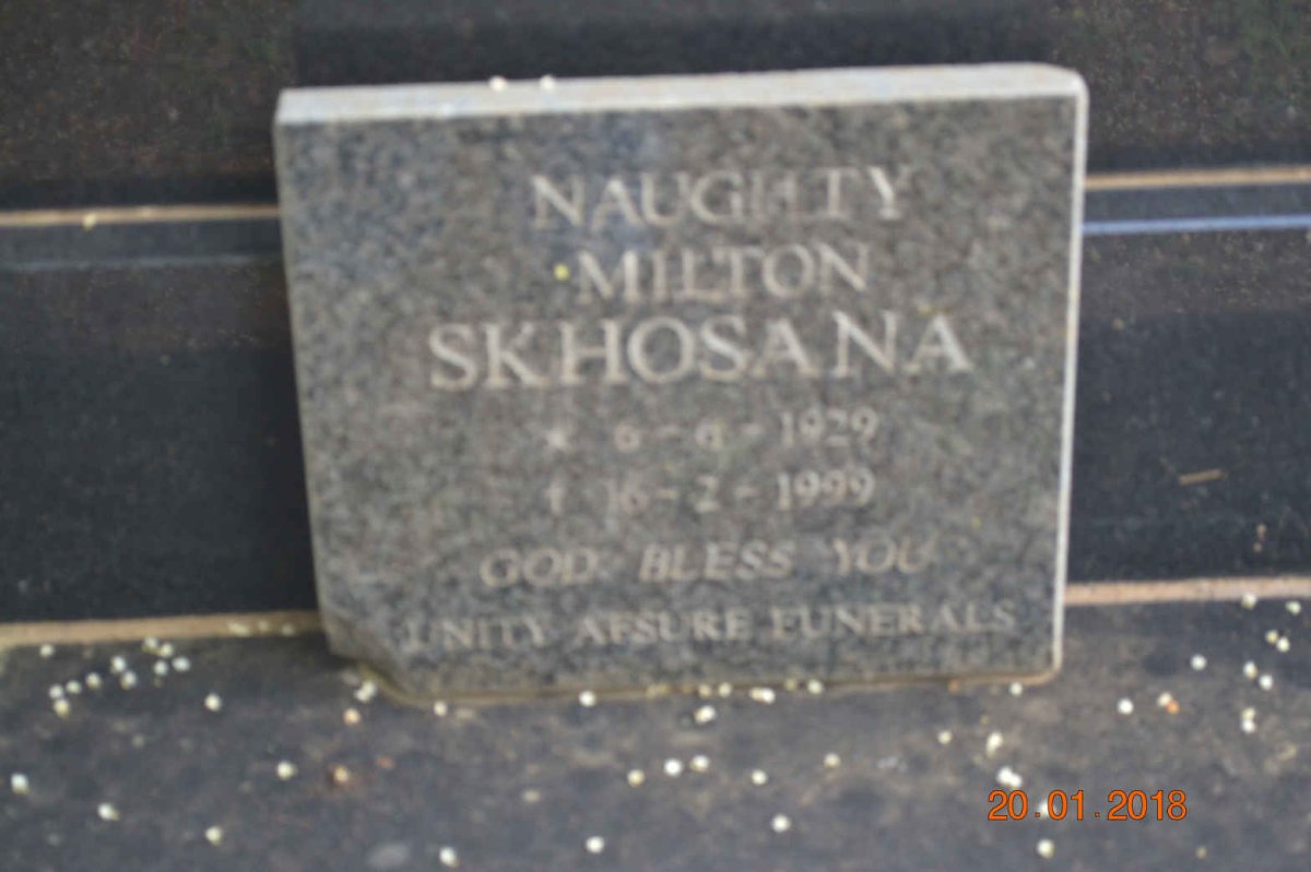 SKHOSANA Naughty Milton 1929-1999