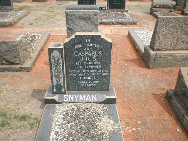 SNYMAN Casparus J.R.S. 1935-1951