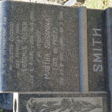 SMITH Erasmus Pieter 1890-1958 &amp; Martha Suzanna DU PREEZ 1901-1986
