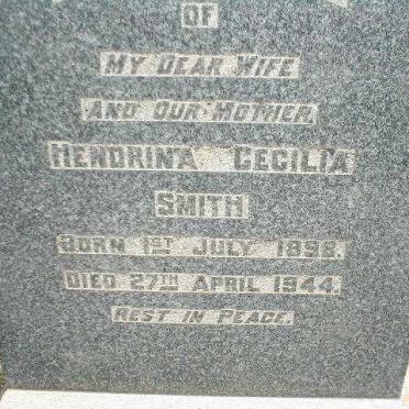 SMITH Hendrina Cecilia 1898-1944