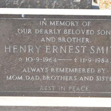 SMITH Henry Ernest 1964-1984