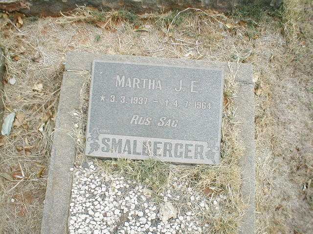 SMALBERGER Martha J.E. 1937-1964