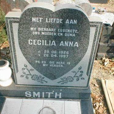 SMITH Cecilia Anna 1926-1997