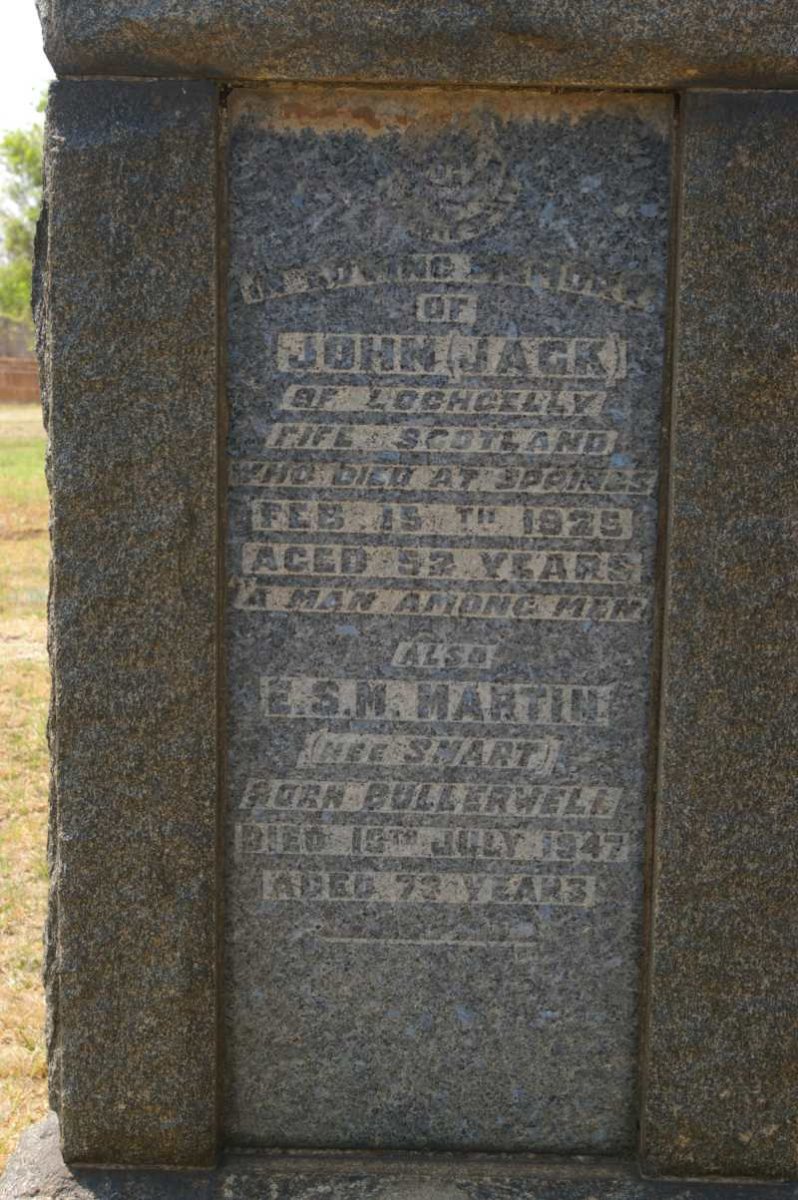 SMART John -1925 &amp; MARTIN E.S.M. formerly SMART nee BULLERWELL -1947