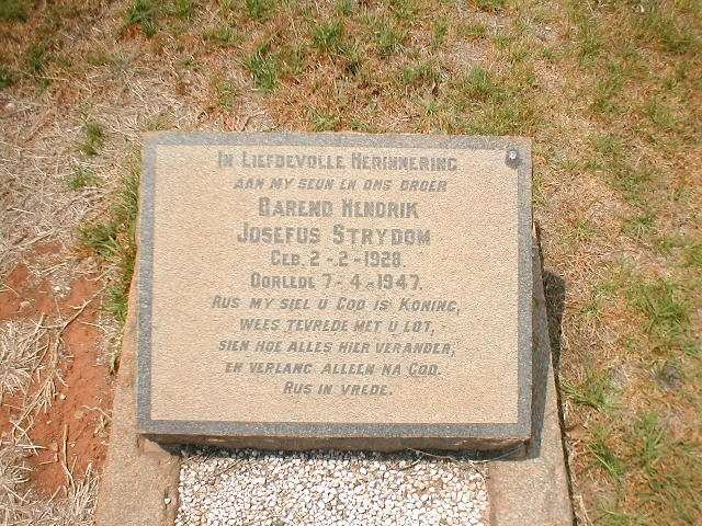STRYDOM Barend Hendrik Josefus 1928-1947