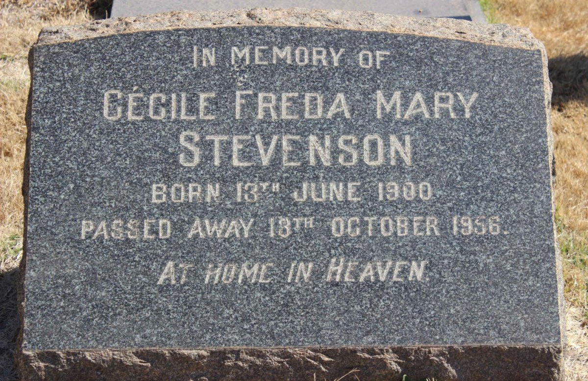 STEVENSON Cecile Freda Mary 1900-1956