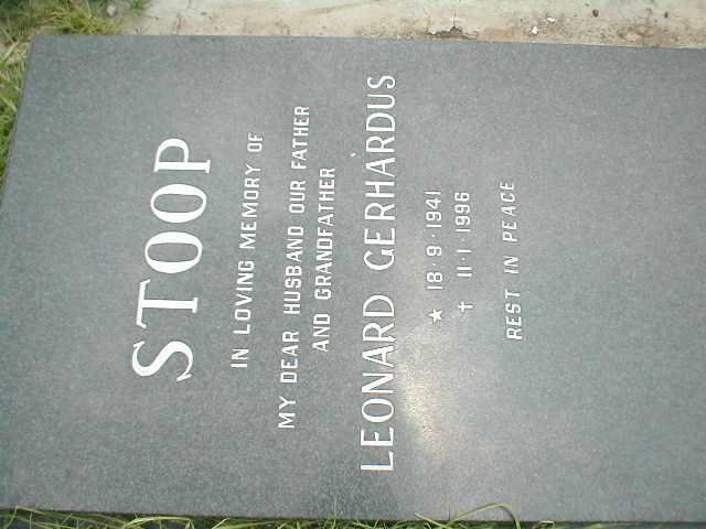 STOOP Leonard Gerhardus 1941-1996