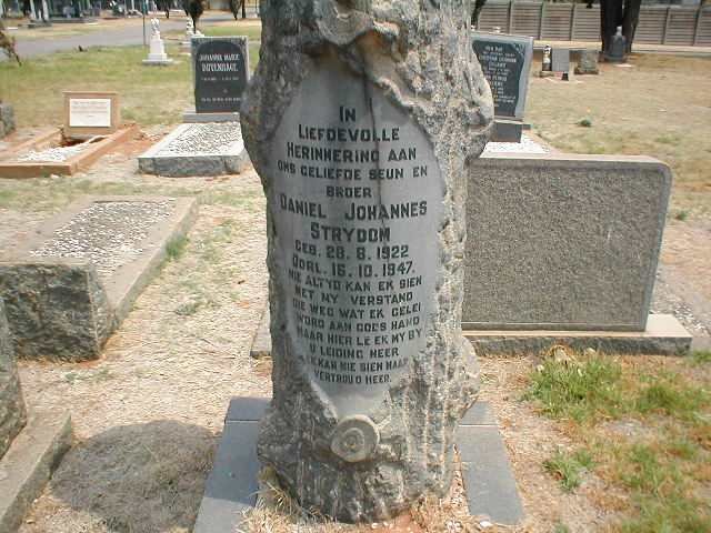 STRYDOM Daniel Johannes 1922-1947
