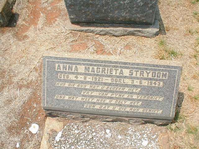 STRYDOM Anna Magrieta 1921-1943