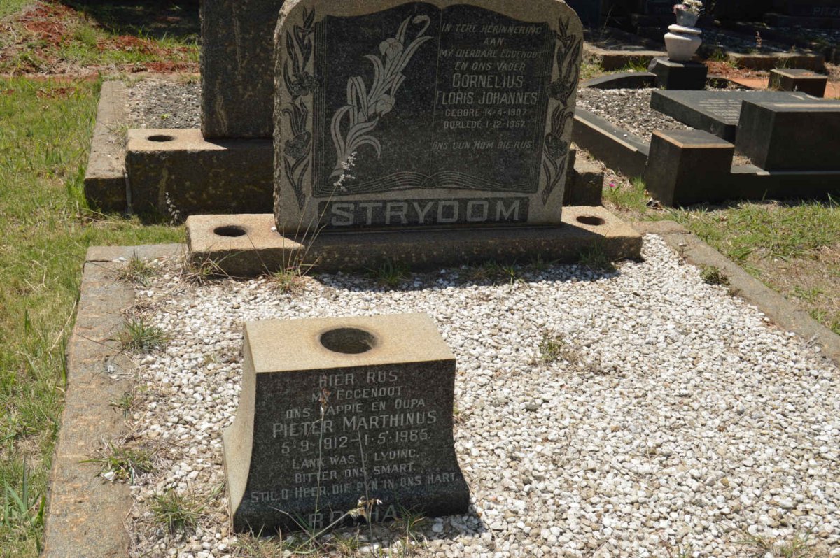 STRYDOM Cornelius Floris Johannes 1907-1957 :: BOTHA Pieter Marthinus 1912-1965