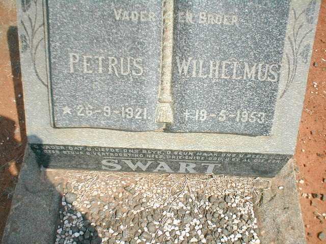SWART Petrus Wilhelmus 1921-1953
