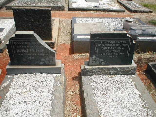 SWART Jacobus P.N. 1906-1970 &amp; Catharina H. RAUTENBACH 1908-1969