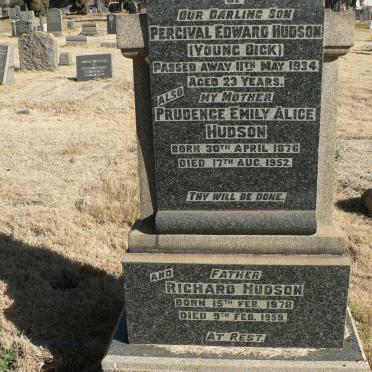 HUDSON Richard 1878-1959 &amp; Prudence Emily Alice 1876-1952 :: HUDSON Percival Edward -1934