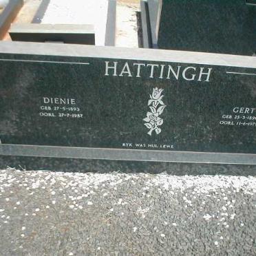 HATTINGH Gert 1990-1979 &amp; Dienie 1993-1987