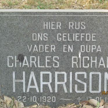 HARRISON Charles Richard 1920-19??