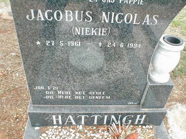 HATTINGH Jacobus Nicolas 1961-1994