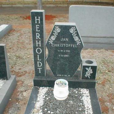HERHOLDT Jan Christoffel 1961-1987