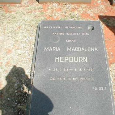HEPBURN Maria Magdalena 1913-1979