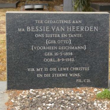 HEERDEN Bessie, van formerly DEICHMANN nee OTTO 1898-1982