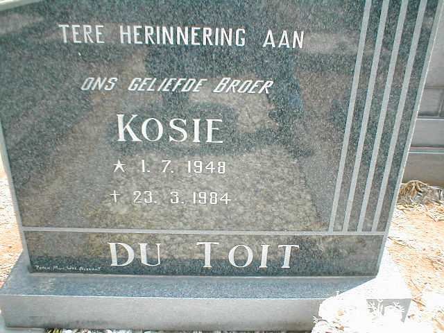 TOIT Kosie, du 1948-1984