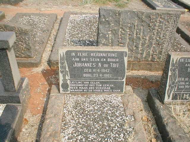 TOIT Johannes N., du 1947-1967