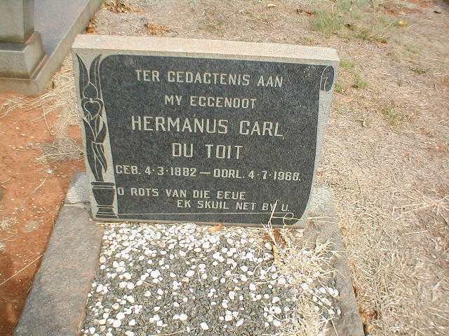 TOIT Hermanus Carl, du 1882-1968