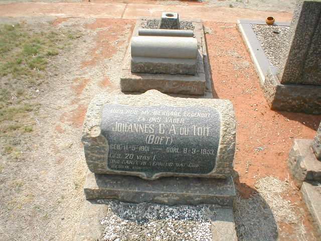 TOIT Johannes G.A., du 1901-1953
