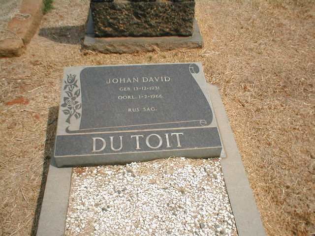 TOIT Johan David, du 1931-1966