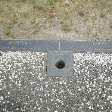 ? Pappie 1890-1948 &amp; Mammie 1893-1975