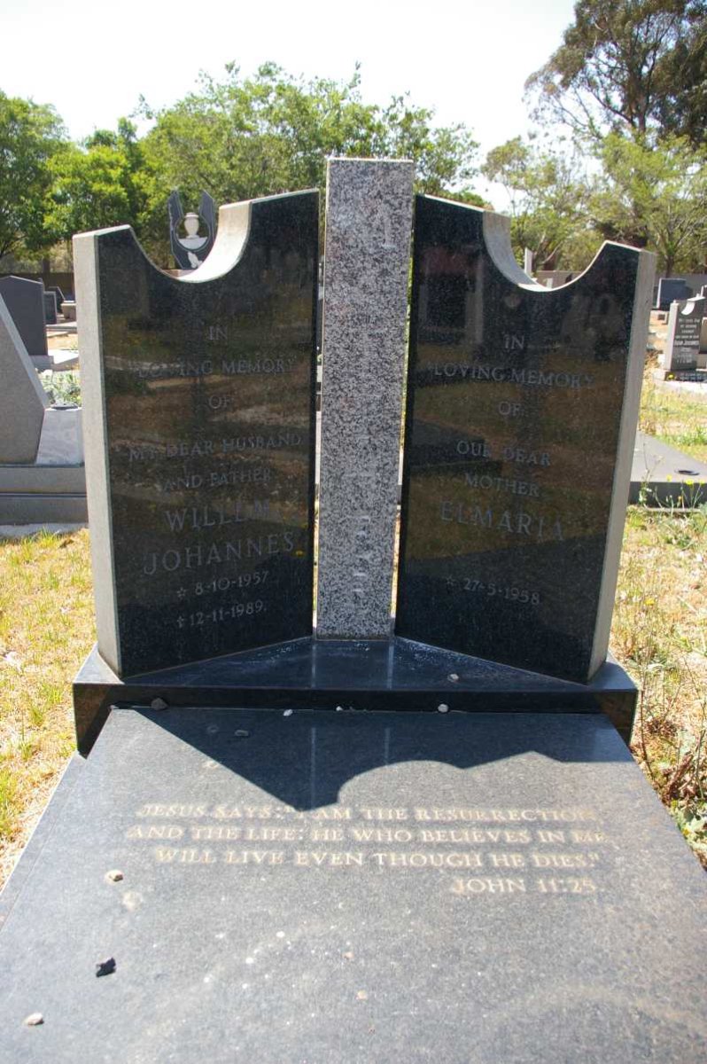 ? Willem Johannes 1957-1989 &amp; Elmaria 1958-