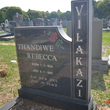 VILAKAZI Thandiwe Rebecca 1934-1999
