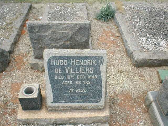 VILLIERS Hugo Hendrik, de  -1949
