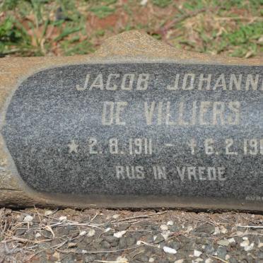VILLIERS Jacob Johannes, de 1911-1969 &amp; Aletta Maria MARE 1910-1971