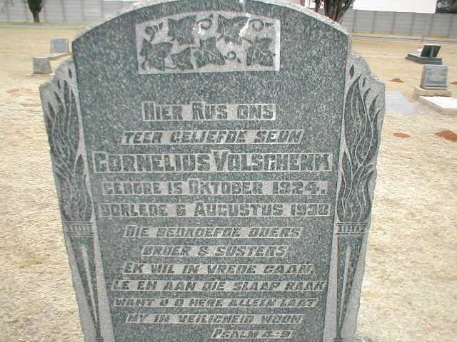VOLSCHENK Cornelius 1924-1938