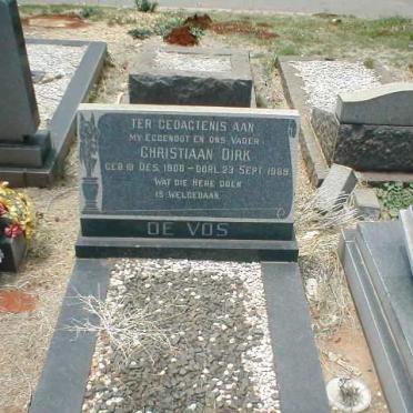 VOS Christiaan Dirk, de 1900-1969