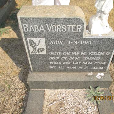 VORSTER 1961-1961