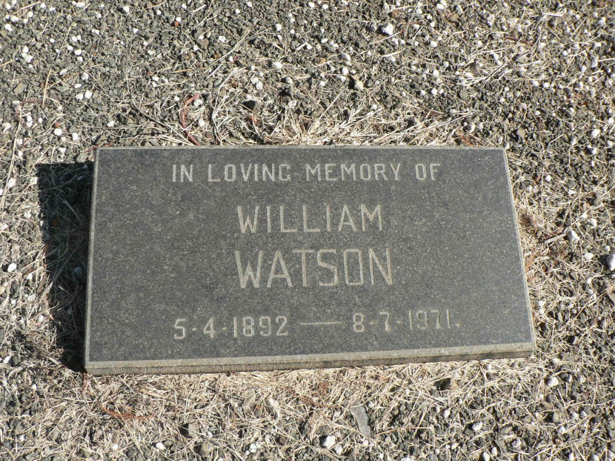 WATSON William 1892-1971
