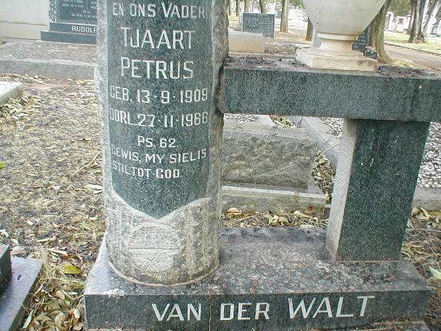 WALT Tjaart Petrus, van der 1909-1966