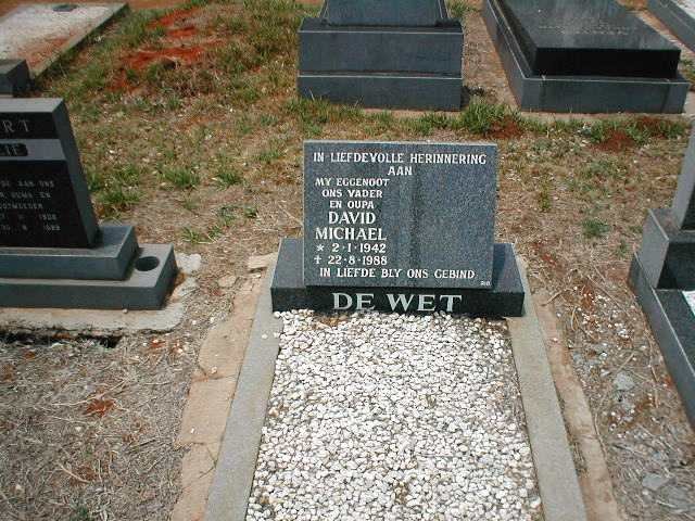 WET David Michael, de 1942-1988