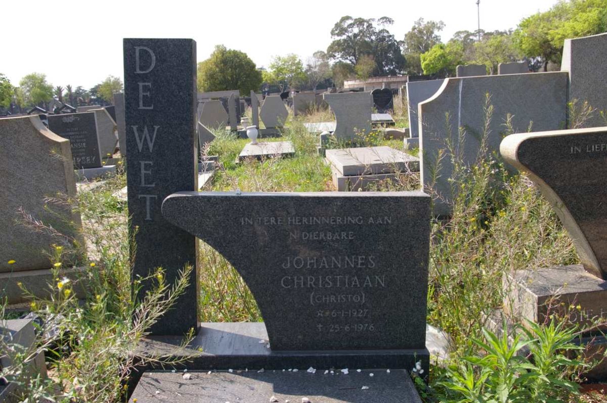WET Johannes Christiaan, de 1927-1976