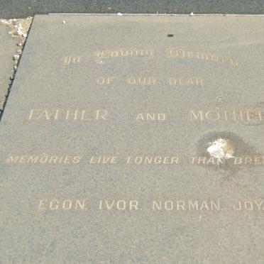 WEGERLE Egon Albert Carl 1894-1961 &amp; Emily STRAUGHAN 1898-1956